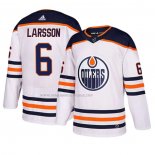 Maglia Hockey Edmonton Oilers Adam Larsson Away Bianco
