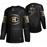 Maglia Hockey Golden Edition Montreal Canadiens Jeff Petry Autentico Nero