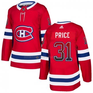 Maglia Hockey Montreal Canadiens Carey Price Drift Fashion Rosso