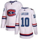 Maglia Hockey Montreal Canadiens Guy Lafleur Autentico 2017 100 Classic Bianco