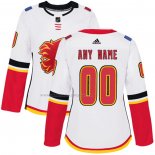Maglia Hockey Donna Calgary Flames Personalizzate 2018 Bianco