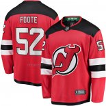Maglia Hockey New Jersey Devils Cal Foote Home Breakaway Rosso