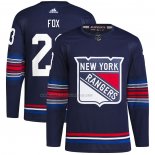 Maglia Hockey New York Rangers Adam Fox Alternato Autentico Primegreen Blu