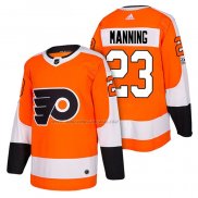 Maglia Hockey Philadelphia Flyers Brandon Manning Autentico Home 2018 Arancione