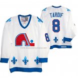 Maglia Hockey Quebec Nordiques Marc Tardif Heritage Vintage Replica Bianco