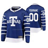 Maglia Hockey Toronto Maple Leafs Personalizzate Throwback Breakaway Giocatore Blu