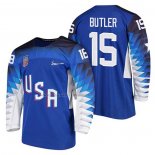 Maglia Hockey USA Bobby Butler 2018 Olympic Blu2