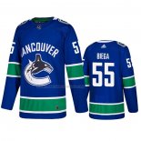 Maglia Hockey Vancouver Canucks Alex Biega Home Blu