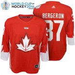Maglia Hockey Bambino Canada Patrice Bergeron 2016 World Cup Rosso