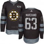 Maglia Hockey Boston Bruins Brad Marchand 1917-2017 100th Anniversario Nero