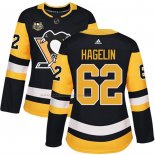 Maglia Hockey Donna Pittsburgh Penguins Carl Hagelin 50 Anniversary Home Premier Nero