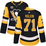 Maglia Hockey Donna Pittsburgh Penguins Evgeni Malkin 50 Anniversary Home Premier Nero
