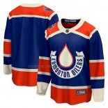 Maglia Hockey Edmonton Oilers 2023 Nhl Heritage Classic Premier Breakaway Blu