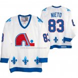 Maglia Hockey Quebec Nordiques Matt Nieto Heritage Vintage Replica Bianco