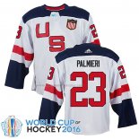 Maglia Hockey USA Kyle Palmieri Premier 2016 World Cup Bianco