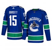 Maglia Hockey Vancouver Canucks Derek Dorsett Autentico Home Blu