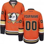 Maglia Hockey Anaheim Ducks Personalizzate Reebok Alternato Premier Arancione