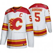 Maglia Hockey Calgary Flames Mark Giordano 2019 Heritage Classic Autentico Bianco