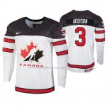 Maglia Hockey Canada Calen Addison 2020 Iihf World Junior Championship Bianco