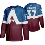 Maglia Hockey Colorado Avalanche J. T. Compher 2020 Stadium Series Blu