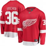 Maglia Hockey Detroit Red Wings Christian Fischer Home Breakaway Rosso