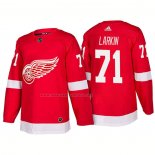 Maglia Hockey Detroit Red Wings Dylan Larkin New Outfitted 2018 Rosso