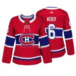 Maglia Hockey Donna Montreal Canadiens Shea Weber Autentico Giocatore Rosso