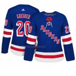 Maglia Hockey Donna New York Rangers Chris Kreider Autentico Giocatore Blu