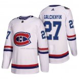 Maglia Hockey Montreal Canadiens Alex Galchenyuk 100 Classic Bianco