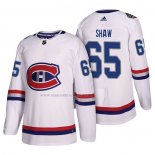 Maglia Hockey Montreal Canadiens Andrew Shaw 100 Classic Bianco