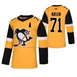 Maglia Hockey Pittsburgh Penguins Evgeni Malkin Alternato Autentico Or