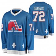 Maglia Hockey Quebec Nordiques Joonas Donskoi Heritage Vintage Replica Blu