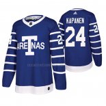 Maglia Hockey Toronto Maple Leafs Kasperi Kapanen Throwback Autentico Pro Blu