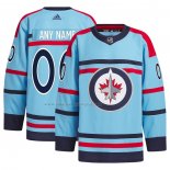 Maglia Hockey Winnipeg Jets Anniversary Primegreen Autentico Personalizzate Blu