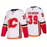 Maglia Hockey Calgary Flames Alex Chiasson Away Premier 2017-2018 Bianco