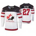 Maglia Hockey Canada Barrett Hayton 2020 Iihf World Junior Championship Bianco