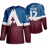 Maglia Hockey Colorado Avalanche Jayson Megna 2020 Stadium Series Blu