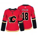 Maglia Hockey Donna Calgary Flames Matt Stajan Autentico Giocatore Rosso