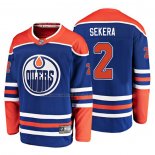 Maglia Hockey Edmonton Oilers Andrej Sekera Alternato Breakaway Blu
