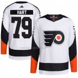 Maglia Hockey Philadelphia Flyers Carter Hart Reverse Throwback Autentico Bianco