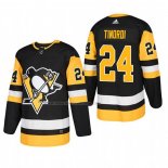 Maglia Hockey Pittsburgh Penguins Jarred Tinordi Home Autentico Giocatore Nero