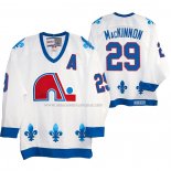 Maglia Hockey Quebec Nordiques Nathan Mackinnon Heritage Vintage Replica Bianco