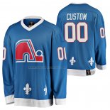 Maglia Hockey Quebec Nordiques Personalizzate Heritage Vintage Personalizzate Blu