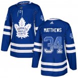 Maglia Hockey Toronto Maple Leafs Auston Matthews Drift Fashion Blu