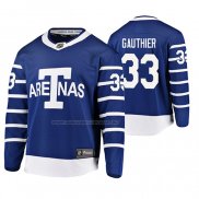 Maglia Hockey Toronto Maple Leafs Frederik Gauthier Throwback Breakaway Giocatore Blu