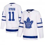 Maglia Hockey Toronto Maple Leafs Zach Hyman Autentico Away Bianco