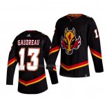 Maglia Hockey Calgary Flames Johnny Gaudreau Nero