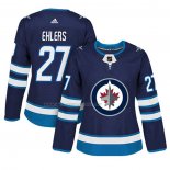 Maglia Hockey Donna Winnipeg Jets Nikolaj Ehlers Home Autentico Giocatore Blu