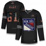 Maglia Hockey New York Rangers Rick Nash 2020 USA Flag Nero