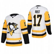 Maglia Hockey Pittsburgh Penguins Bryan Rust Away Autentico Giocatore Bianco